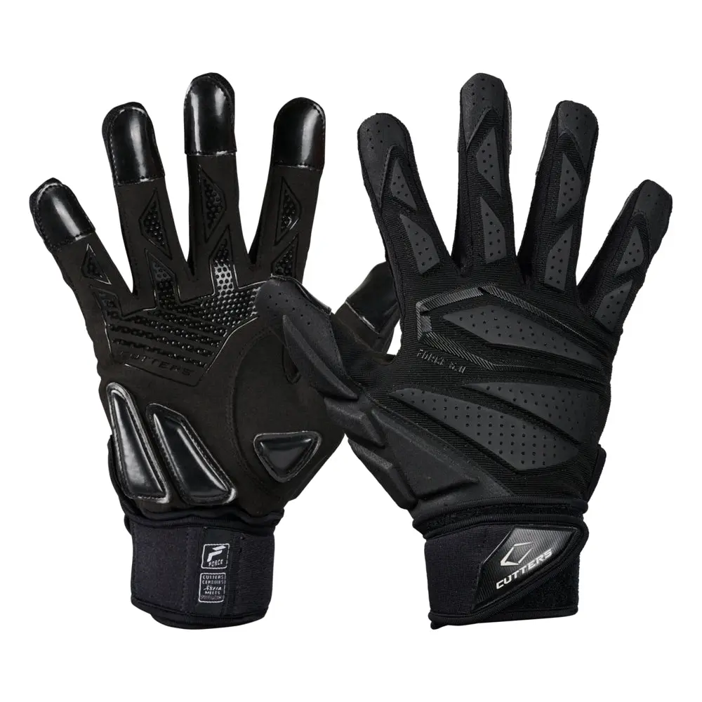 C CUTTERS Force 6.0 American Football Gloves for Linemen - Padded Protection, C-TACK Grip & Wrist Support for All-Weather Trench Performance, Strap, Padding