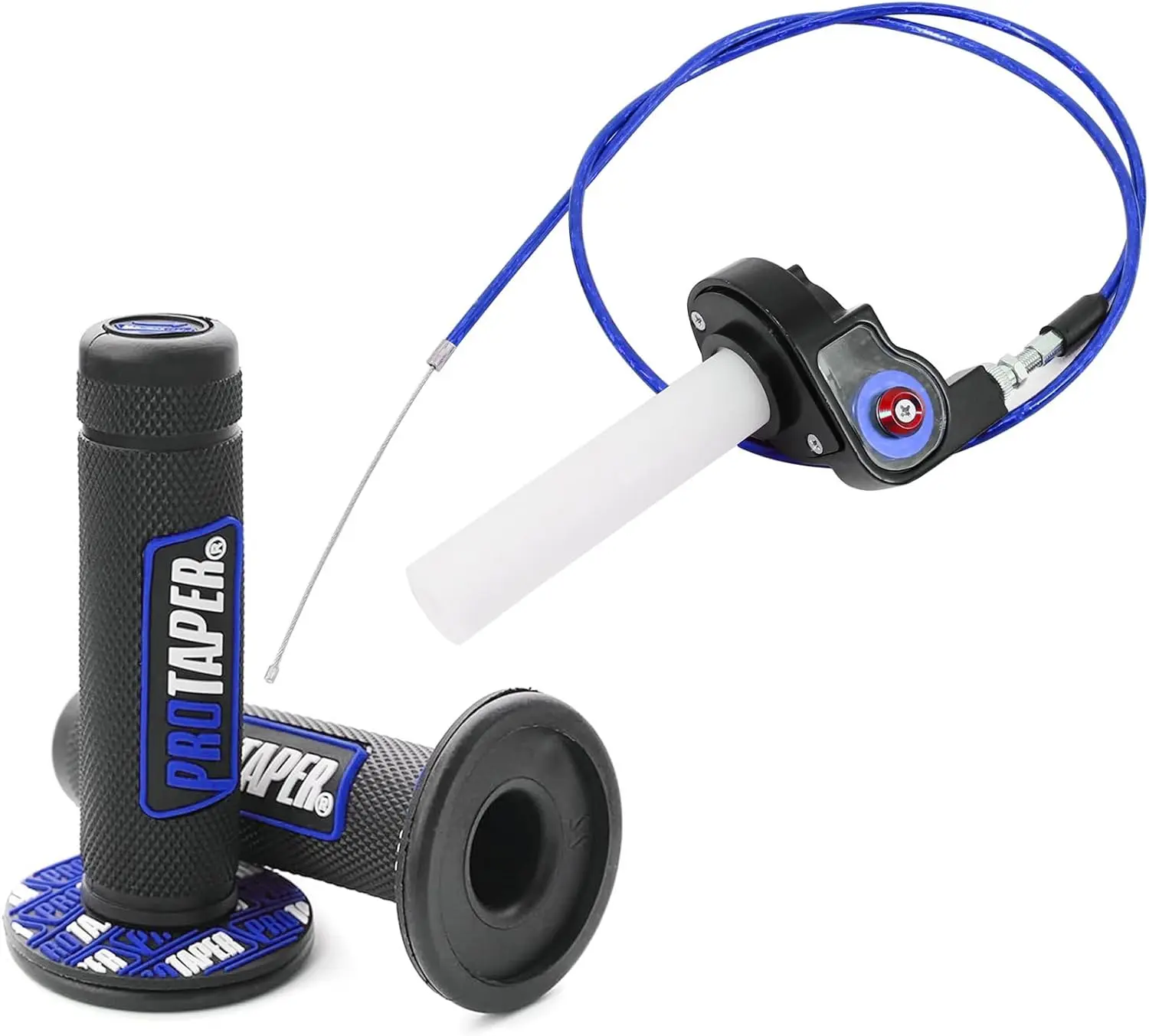 Universal 7/8" Rubber Twist Throttle and Handle Grips with Cable for 110-250cc Dirt Bike, for Galaxy Fans and Fans of All Ages, Motorcycle Accessories, 110-250 Cc Dirt Bikes