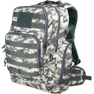RIVER ROAD Huntex 40L Tactical Backpack for Hunting Hiking and Travel White Gray Camo