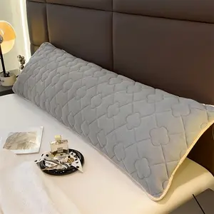 Solid Color Quilted Pillowcase, 1 Count Soft Breathable Pillow Cover without Filler, Pillow Protector for Bedroom, Sofa, Dormitory Decor, Durable Bedding Accessories