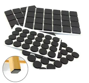 TIKA 100-Pack Self-Adhesive Non-Skid Rubber Feet Pads for Furniture Floor Protection