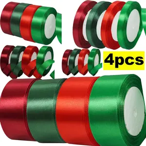 Christmas Gift Wrapping Tape Set, & Colors, Width 0.39-1.96 Inches Total 100 Yards, Ideal for Festive Holiday Packaging, Gift Decoration