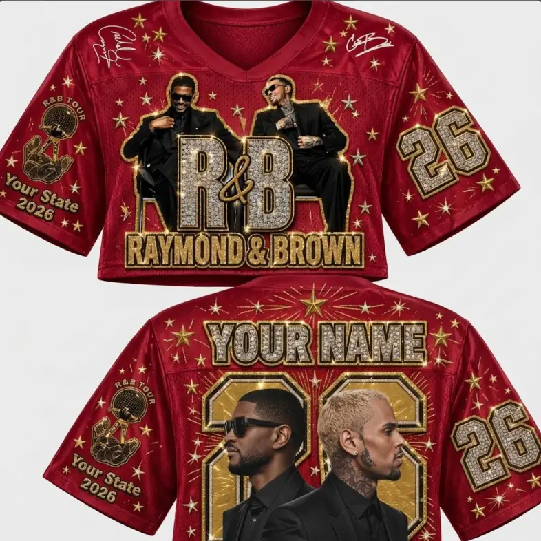 2026 R&B Tour Legends Music Croptop - Men's/Women's Professional Sports Streetwear Concert Shirt Apparel