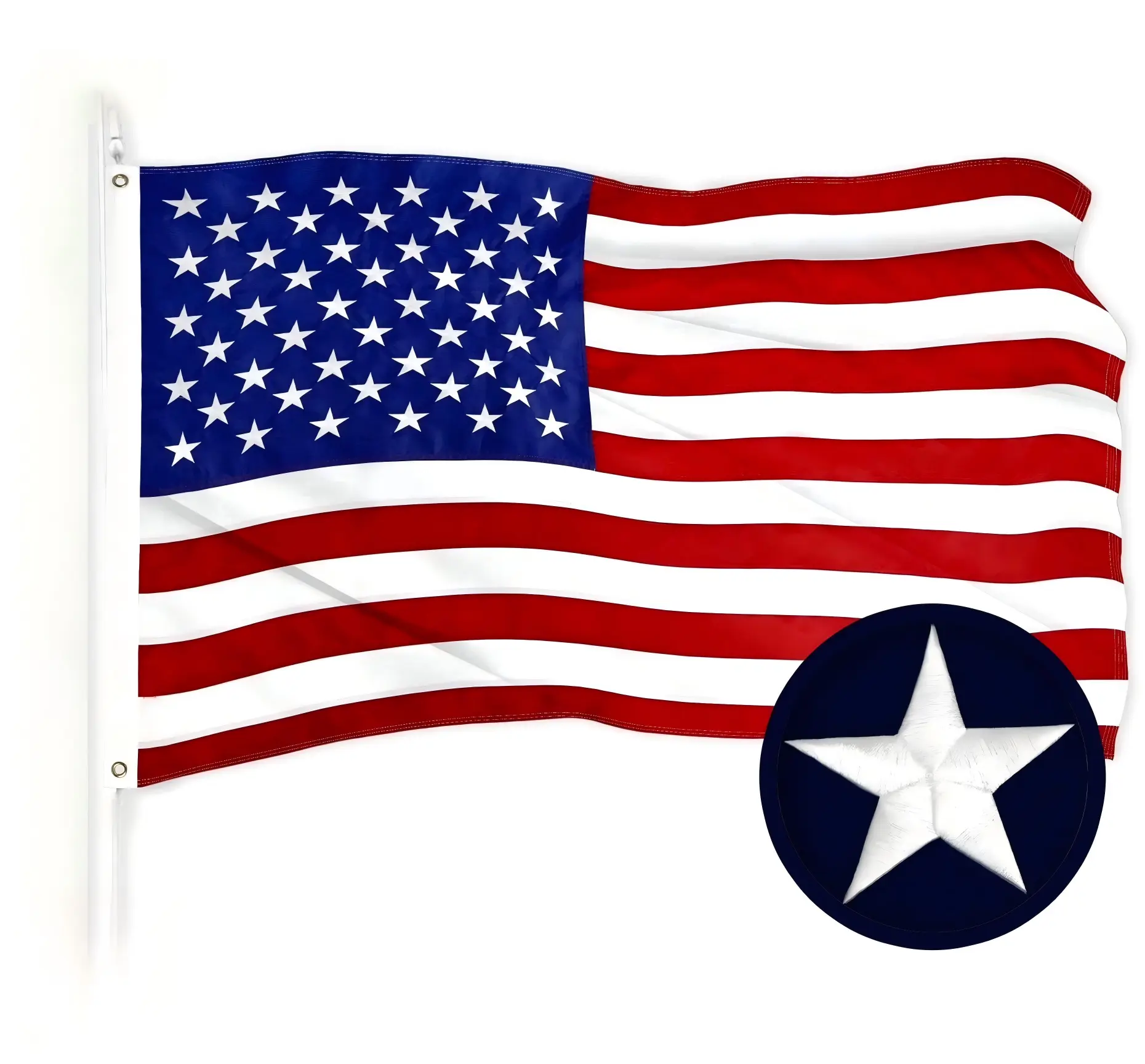 Cocayan Durable Outdoor American Garden Theme Flag - Heavy-Duty Weatherproof Banner, Exquisitely Embroidered Stars and Stripes, Sturdy Brass Grommets, Vibrant Colors for Patriotism and Loyalty Displays (Home Improvement Garden Decor Supplies)