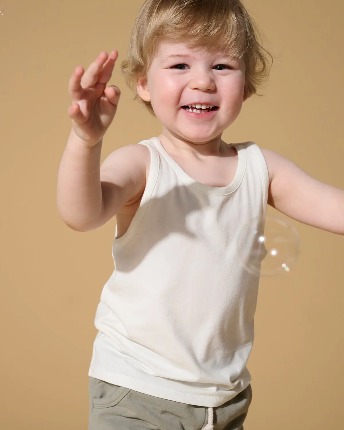 Babies and Kids Tank Top Undershirt - Soft Breathable Organic Cotton & Bamboo Sleeveless Undershirt for Comfort