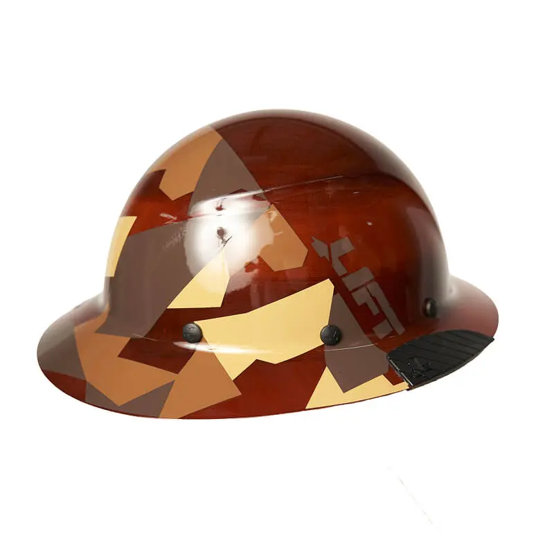 Camo Hard Hat, Industrial Work Safety Head Protection for Home Improvement & Construction Use