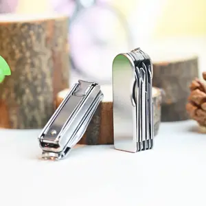 Mini Multifunctional Tool Set with Keychain, Portable Stainless Steel Folding Nail Clippers, Screwdriver, Scissors for Outdoor Camping and Daily Use