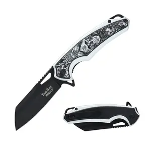 Folding pocket knife belt clip camping whittling carving peeling