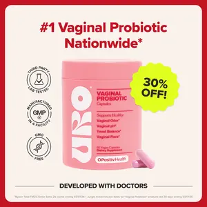 URO Women's Probiotics - 60 Count (Pack of 1) - Prebiotic and Probiotic Capsules for Healthy pH Balance and Odor
