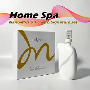 LACHATRE BEAUTY: Home Spa Signature Set Combine with EcoOrb Anti-Aging Serum & Nano-Mist & Lac Nano Case with Niacinamide or Retinol or Centella Asiatica for Elasticity Enhancing Moisturizing Repairing Day & Night Skincare Beauty Kit SummerVibes Hydration