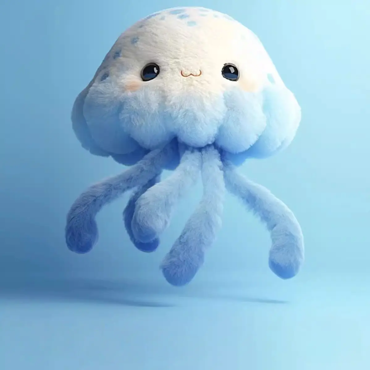 Oceanarium Jellyfish Plush Doll Toy Keychain Backpack Decoration, Soft Stuffed Animal Charm Accessory for Kids & Adults, Cute Stuffies