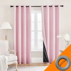 2-Pack High-Density Blockout Curtains, Sunscreen Drapes for Windows, Minimalist Style, Ideal for Privacy and Light Control, Blackout Window Cover