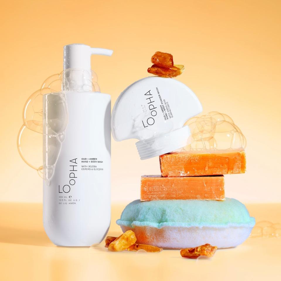 Loopha Hydrating Hand + Body Gel Cleanser + Powder Wash Duo
