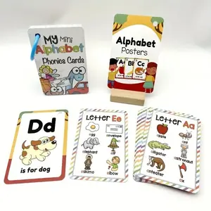 Abc Alphabet Flashcards Set, 26 Letter Cards for Kids, Reading & Learning Toys, Preschool Learning Tool, Educational Gift for Children, English Language, Word Cards