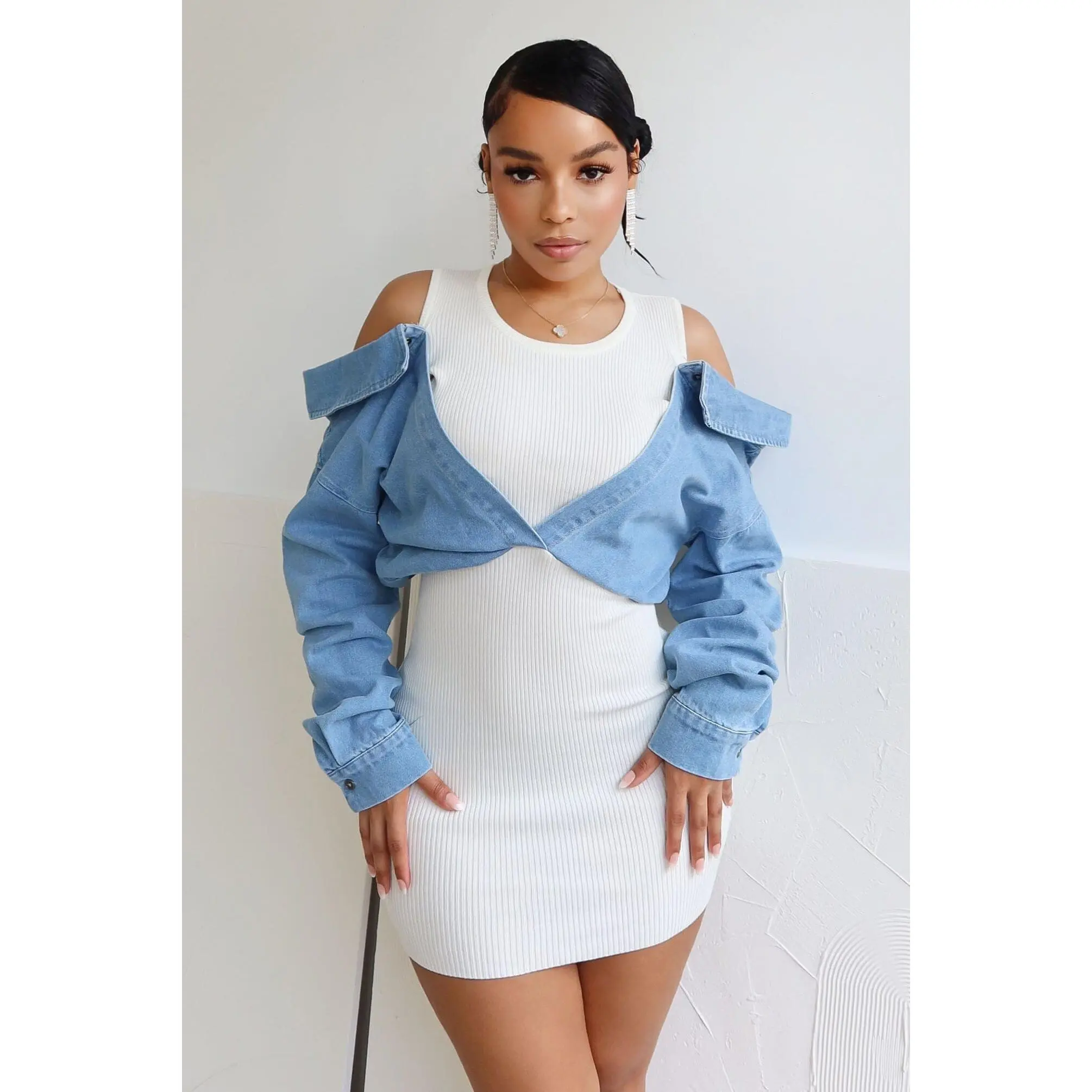 kylie jenner denim dress - TikTok Shop