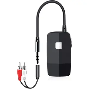 5.4 Receiver for  Stereo,  Audio Adapter for Wired Speaker  Stereo Music Streaming with 3.5mm RCA Jack, 20 Hours Playtime, Easy to Slide ON/Off, Multi-Point