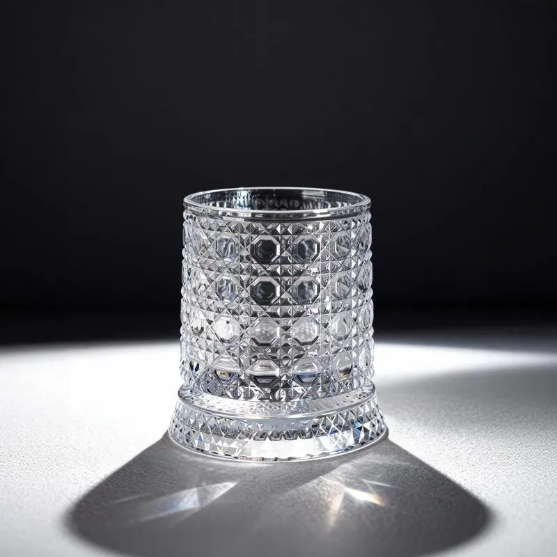 2PCS Luxury 360° Spinning Crystal Glass Sets for Drinking - Star-Cut Rotating Whiskey Glass, Elegant European Barware Drinkware Sets, Stress Relief Gift for Bar & Wine Utensils Use, Spinning Glass Cup, Rotating Glass Cup
