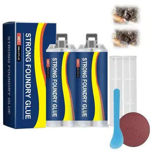 Foundry Glue,Metal Repair Glue,High Temperature Resistant Casting Repair,Magic Welding Glues for Metal  and Repairs(85ml,2Pcs)