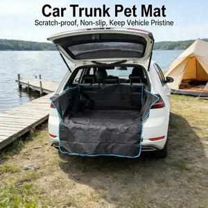 New Foldable & Portable Pet Trunk Mat for Cars, Durable Anti-Dirt Dog Cargo Liner, Universal SUV Cargo Cover Protector for Backseat & Cargo Area