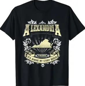 Alexandria Virginia, It's Where My Story Began T-Shirt GNF