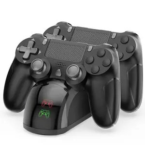 for P4 Controller Charger Dock Station, 1.8 Hrs Fast Charging for P4 Charging Station, Charging Station with LED Indicator Charge Chip, Dual USB PS4 Charger Dock for PS4/PS4 Slim/PS4 Pro Charge
