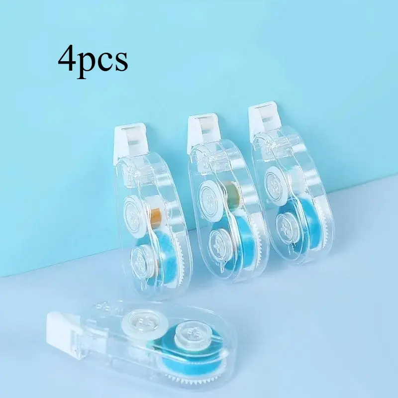 4pcs Double-Sided Adhesive Dots Glue Tape, Acid Free & Archival-Safe, Permanent Tape Roller Tape Runner, Adhesive Tape Dis