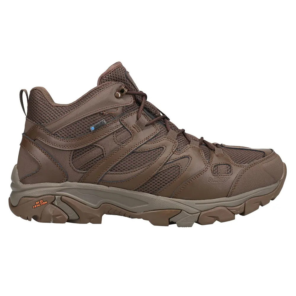 Hi-Tec Mens Ht Ravus Mid Hiking Hiking Casual Boots Ankle - Brown