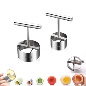 Vegetable & Fruit Corer, Veggie Corer Drill Fruit Core Remover Kitchen Tool, 2 Sizes Veggie Drill For Coring And Hollowing Out Zucchini, Pumpkin, Potatoes, Carrot, Apple, Pear, Tomato