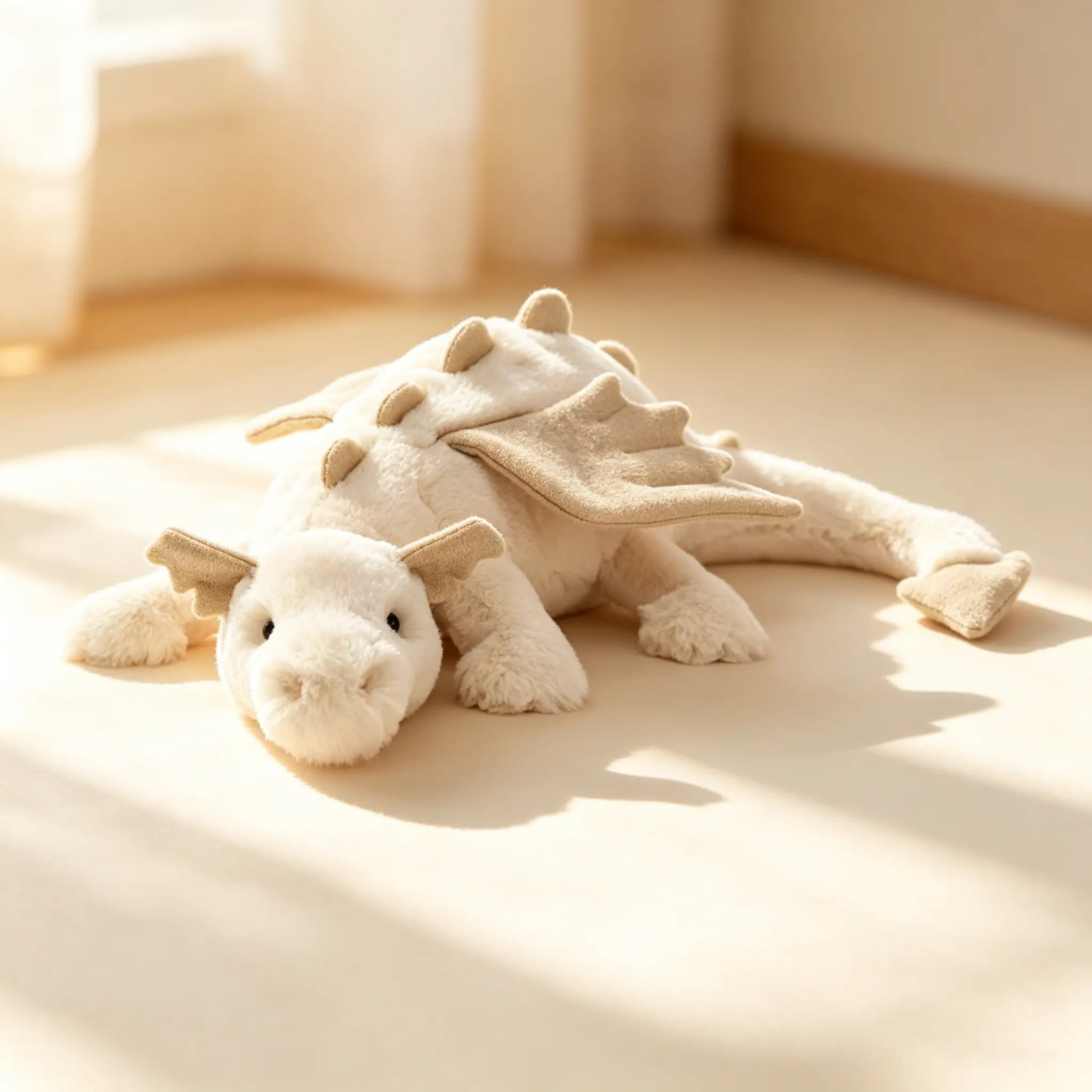 Soft Fluffy Sky Dragon Stuffed Animal Plush Toy, Sturdy Cuddly Fantasy Dragon Plush Pillow, DIY Collectible Dragon Doll Gift for Kids and Adults