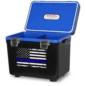 ENGEL COOLERS 7.5 Qt Thin Blue Line Lunch Box / Drybox Cooler ENGEL COOLERS 7.5 Qt Thin Blue Line Lunch Box / Drybox Cooler