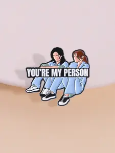 You're My Person Brooch Pin, Creative Doctor Badge, Unique Enamel Alloy Lapel Pin, Unique Enamel Artwork, Clothes Backpack Hat Accessory, Friendship Gift, Fashion Accessory, Durable Metal Pins