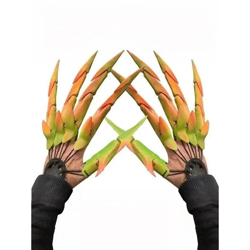 HalloweenArticulatedFingerExtensionswithGloves3DPrintedFlexibleFingerScarySkeletonBoneClawHandforCosplay-OnePairBlackHalloweenDevilClaws HalloweenArticulatedFingerExtensionswithGloves3DPrintedFlexibleFingerScarySkeletonBoneClawHandforCosplay-OnePairBlackHalloweenDevilClaws