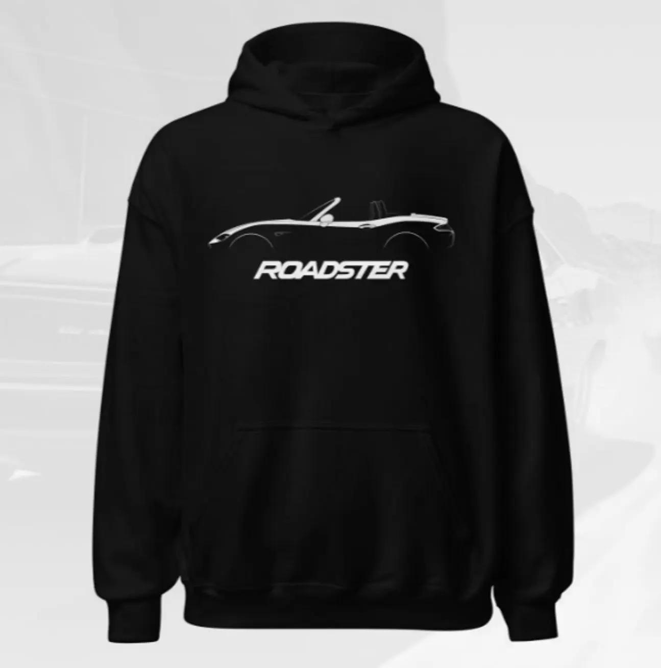 2016-Present MX-5 Miata ND Silhouette Hoodie | Modern Roadster Pullover Gifts for Car Enthusiasts T Shirt