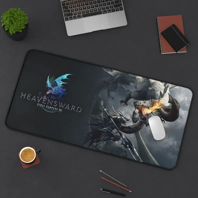 Final Fantasy XIV Mousepad #3 | FFXIV Endwalker Desk Mat | Anime | Gift For Gamer | Gift | FFXIV Emmet Mouse Pad