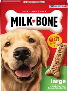 Milk-Bone Original Dog Treats for Large Dogs, 24 Ounce, Crunchy Biscuit Helps Clean Teeth