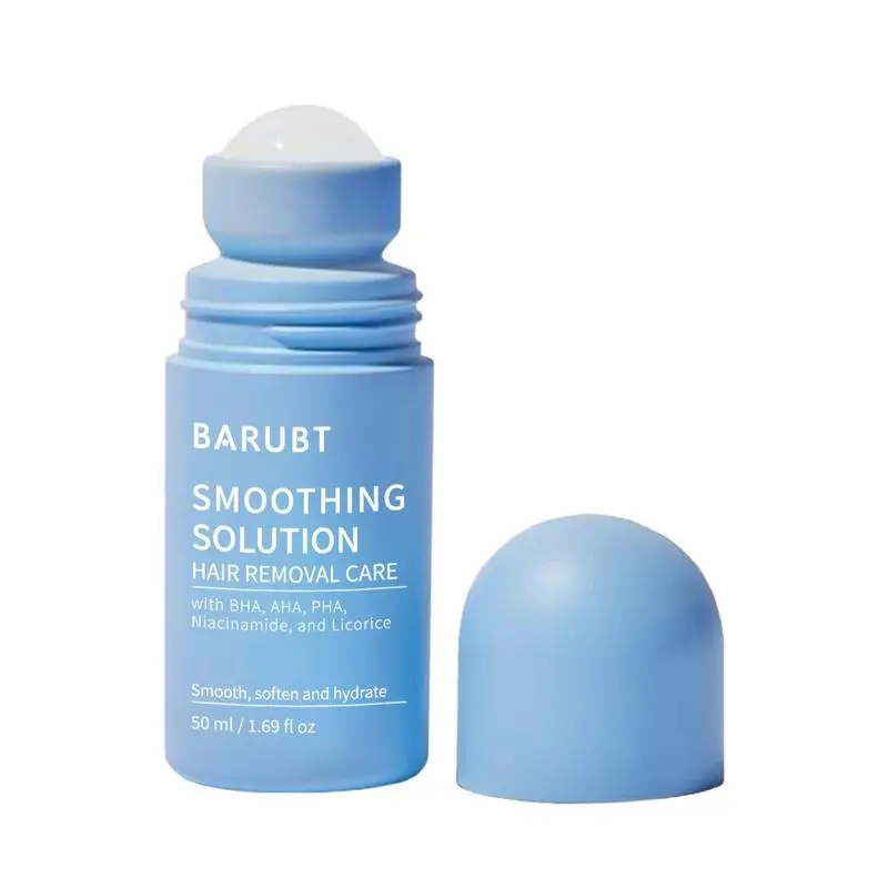 Smoothing Solution Ingrown Hair Treatment - Hydrating Serum with Plant Extracts for Flawless Skin, Pore Cleansing & Exfoliate for Men & Women