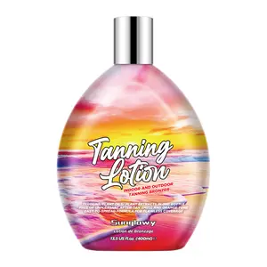isletan Sunglowy Tanning Lotion for Indoor Tanning Beds and Outdoor Sun with Bronzer and Accelerator, Bronzing Brown Indoor Outdoor Suntan Lotion for Sunbeds w/Tattoo Protecting Formula, DHA Free, 13.5oz