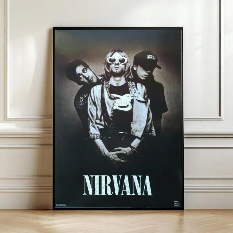 framed poster nirvana - TikTok Shop
