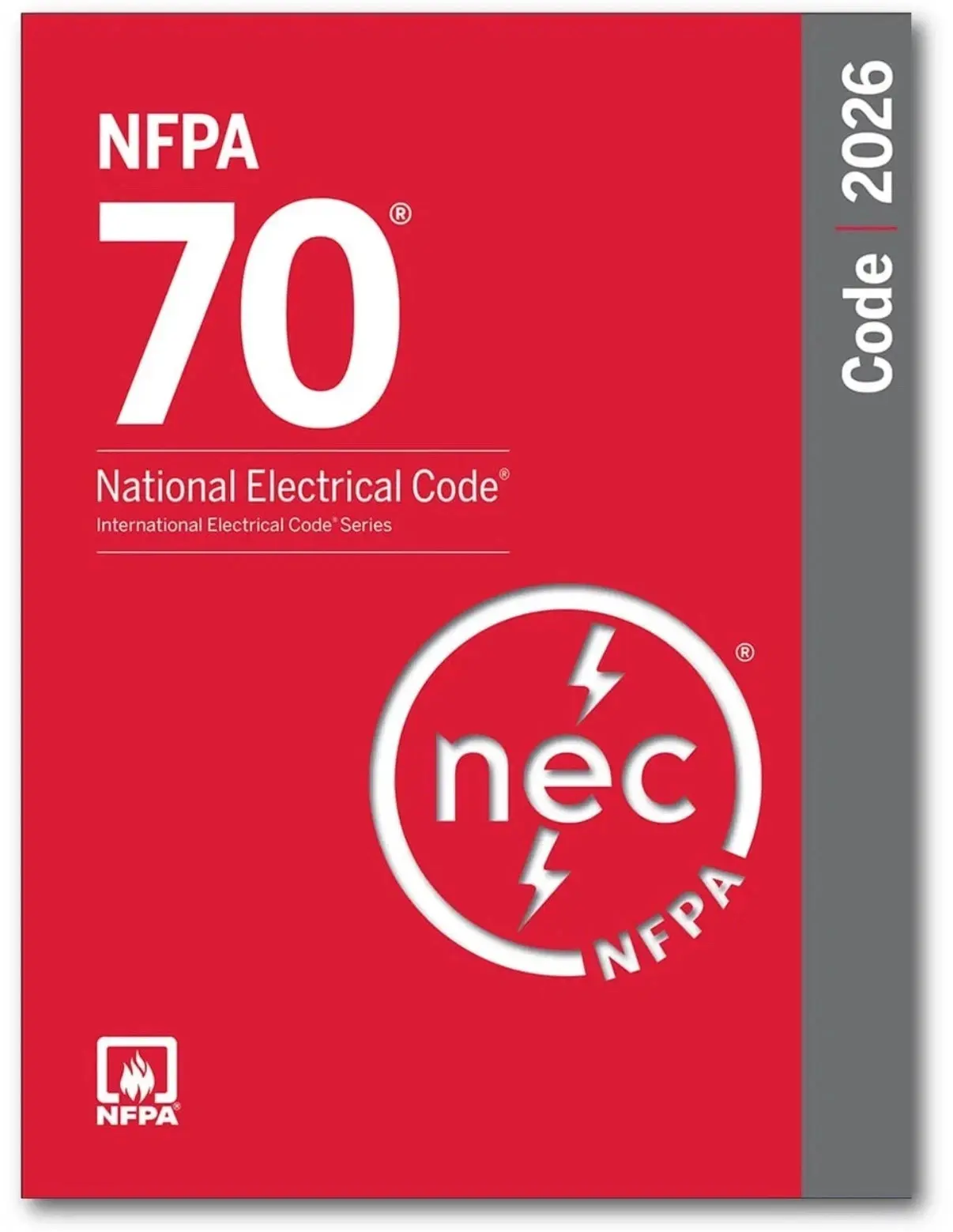 NFPA 70 National Electrical Code (NEC) 2026 Edition Paperback - Engineer Reference Book for Industrial Electrical Needs, Including Emerging Trends & Technologies