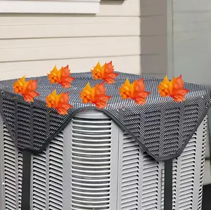 Outdoor Air Conditioner Cover, 1 Count DurableSynthetic Outdoor Windproof Dustproof DesignAir Conditioner Cover, Protects Against Dust andCold Air, PVC Mesh for Ventilation, Home Supplies outdoorfun