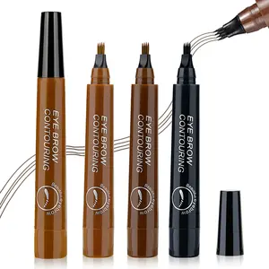 3PCS Gray Brown Eyebrow Pencil for Women,Lapiz Para Cejas,Magical Precise Waterproof Brow Pen,Easily Create Natural Eyebrow Makeup-Gray Brown springtok