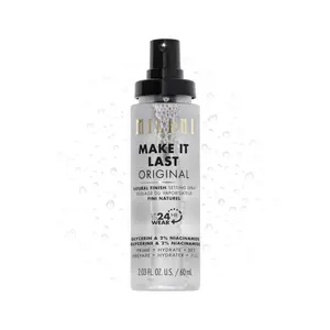(A)Milani Setting Spray + Primer – Make It Last Original, Natural Finish, Hydrating Niacinamide, 3-in-1 Prime + Hydrate + Set, 2.03 Fl. Oz