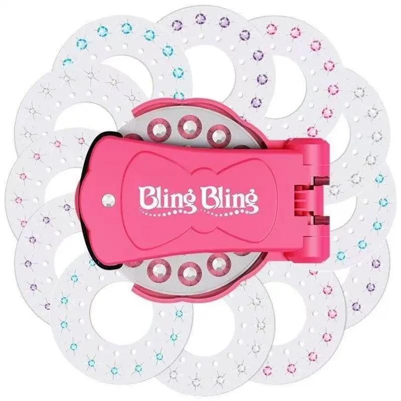 Glitter Diamond Styling Tools Hair Gemstone Set + 180 colorful gemstones to light up girls' hair, clothes, accessories, etc., birthday gift for all hair types/hair styles - Hair Care, No Heat Required Hair Styling Accessories