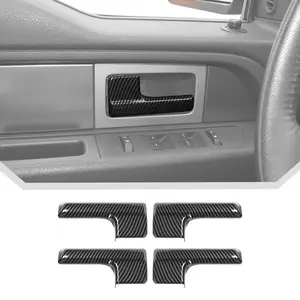 Interior Door Handle Decor Cover Trim For Ford F150 Raptor 2009-2014 Car Accessories Moldings Fitment