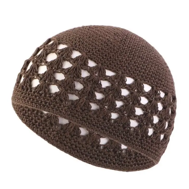 Kufi hat stretch fit Muslim prayer cap