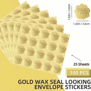 100pcs Embossed Heart Shape Stickers, Wedding Invitation Card Decorations, Party Envelope Seals, Perfect for Ceremonies, Decorative Projects