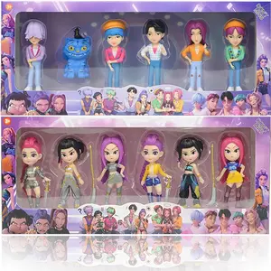 2026Anime Kpops Demon Hunters Figure Rumi Zoe Mira anime polyvinyl chloride character collection desktop trinkets Childrens gift