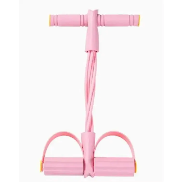 Adjustable Pedal Resistance Band, Natural Latex Workout Band with Foam Handles, Beginner Friendly Home Gym Strength Training Tool for Arm Waist Leg Exercises