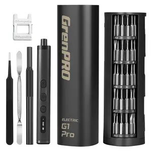 GrenPRO G1 Pro 78-in-1 Precision Electric Screwdriver Set, 3.7V Mini Cordless Screwdriver with LED Display & 5 Torque Settings, Magnetic Bits Kit for Phone Repair, Camera, Laptop, Electronics Perfect Father's Day Gift for Any DIY Dad.