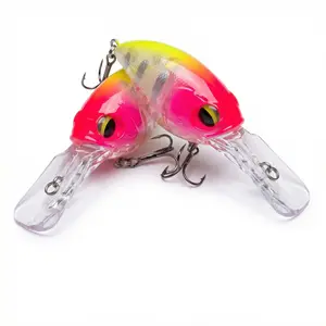 5g/3.8cm Lure, Griffin Floating Rock Small Fat Minnow Hard Bait, Diamond with Tongue Plate and Noise Bead, Surface Fishing Gear